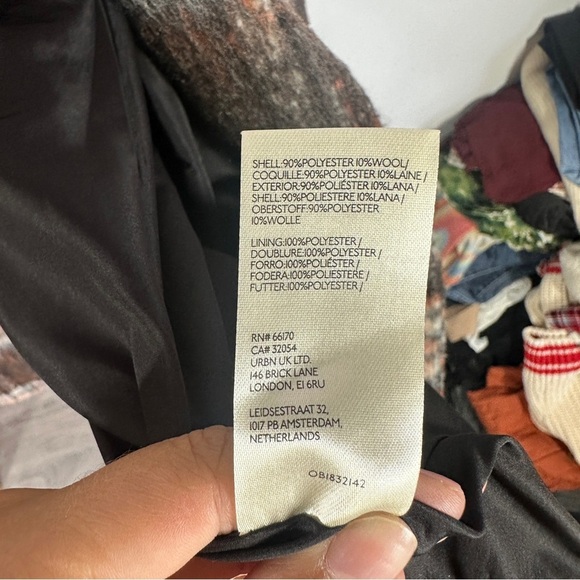 Anthropologie Maeve Brown Brushed Plaid Blazer sz L - Picture 10 of 10